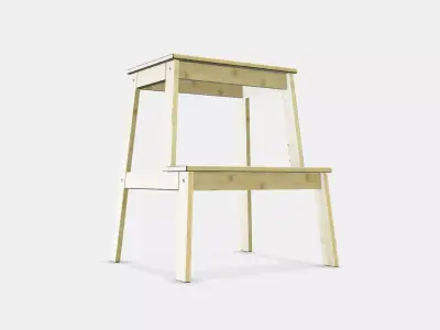 TENHULT Step stool Low-poly 3D model