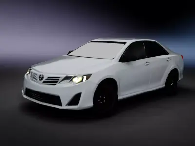 Toyota Camry 2012 with interior 3D model 3D model