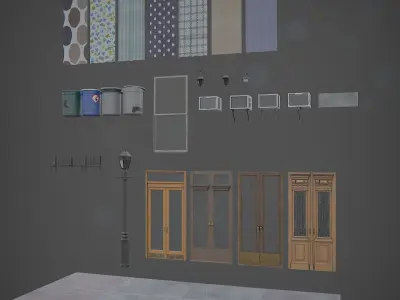 Newyork Building Pack Low-poly 3D model