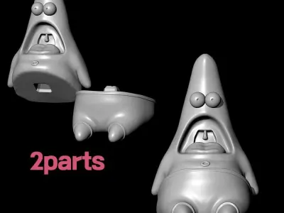Patrick star stl Free Free 3D print model