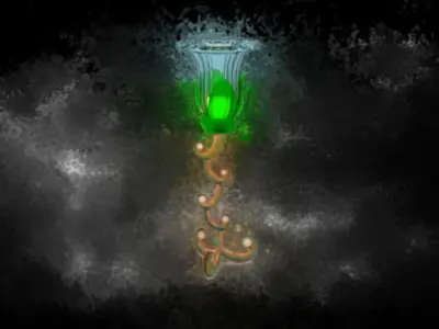 3D Lamp with glass 3D model