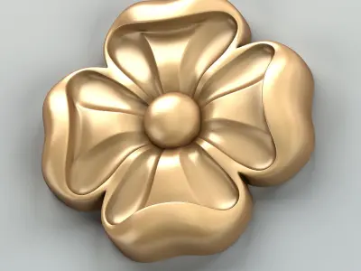 Round rosette 046 3D model