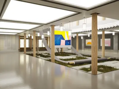Hanok Korean Heritage Gallery Place 3D model