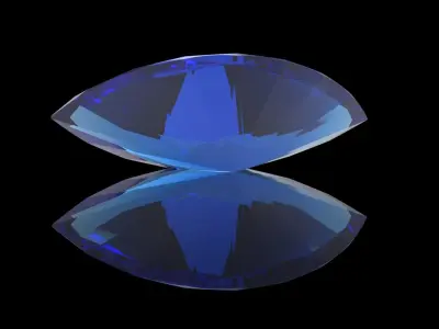  Marquise Cut Gem 3D print model