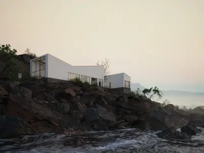 Le Corbusier Errazuris House 1930 3D model