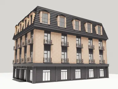 Modern townhouse 3D model