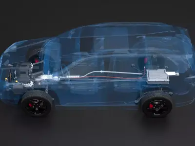MHEV Mild-Hybrid AWD X-RAY 3D model