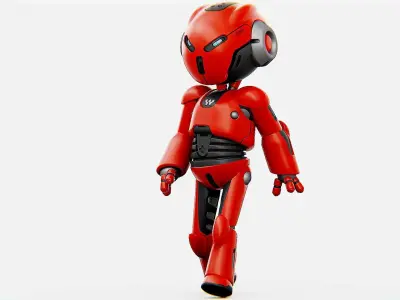 TOON DROID Y-200 Rigged for Unreal Engine - Unity - MIXAMO 3D model