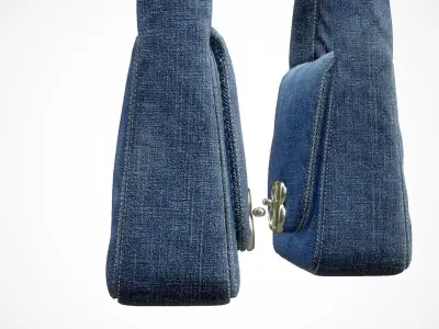 Balenciaga Handbag  Denim  Low-poly 3D model