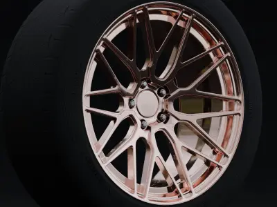 F1R F103 Aftermarket Wheel Low-poly 3D model