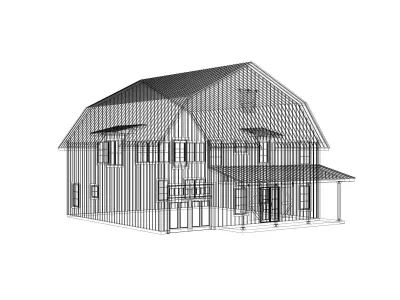 Barndominium House 13 -Archimple LLC 3D model