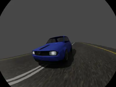 Renault 12 Low Poly 3d Model Low-poly 3D model