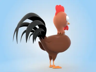 Rooster 3D model