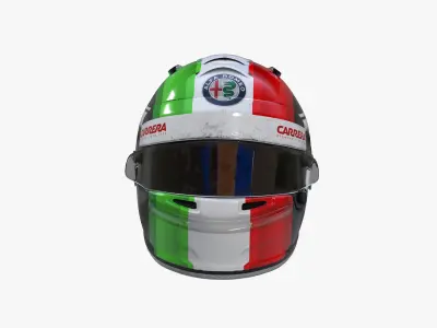 Giovinnazi helmet 2019 Low-poly 3D model