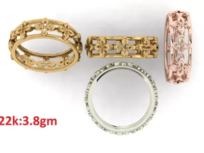 Plain Band ring  54 3D print model