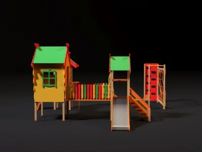 Childrens play complex 3D model