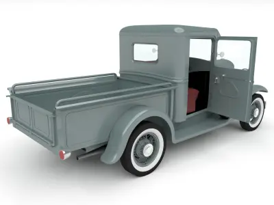 retro pick-up 3D model