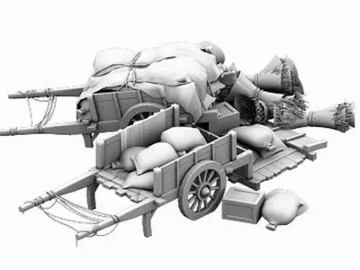 Game Barracks - Food Truck 3D model