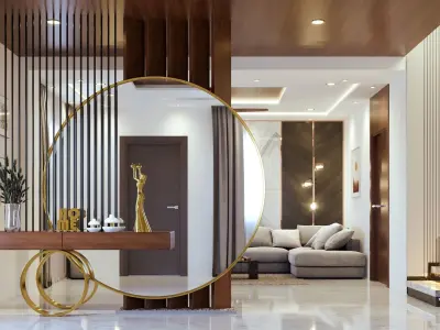 Living Room Interior Scene for 3ds max and Corona Renderer 3D model