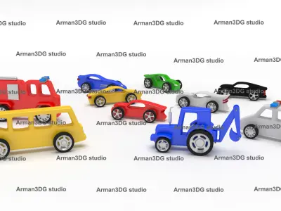 Kids toys Low-poly 3D model