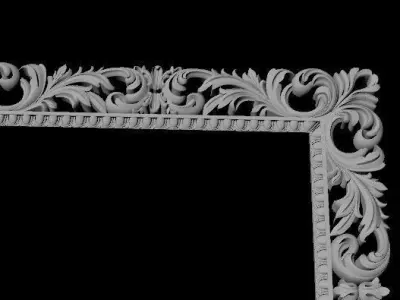 mirror ornate frame 3D model purchase