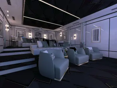 Kay Luxury Home Family Theatre 3D model