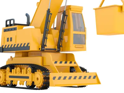 Toy Crane  3D model