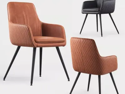 Renn Occasional leather Chair 3D model