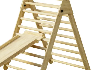 Childrens wooden pikler Varnish 3D model