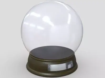 Glass Ball 2 Low-poly 3D model