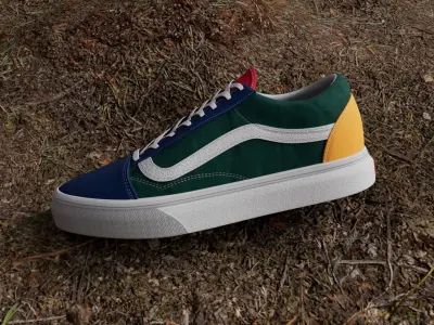 Shoes YACHTCLUB Vans Low-poly 3D model