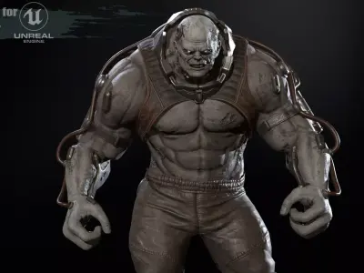 UrbanZombie 6 for pack Low-poly 3D model