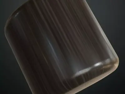 Dark Polished Brushed Metal Strips PBR Seamless Texture