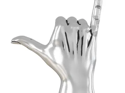 Hawaiian Hand Sign Figurine 3D model