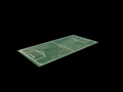 Soccer and Football Pitch  3D model