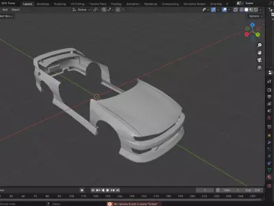 Nissan Silvia S14 Kouki BN Sports Low-poly 3D model