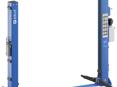 Two-post lift for auto service  3D model