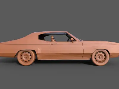 Buick Skylark GSX 1970 3D print model
