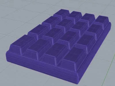 chocolate bar Free 3D print model