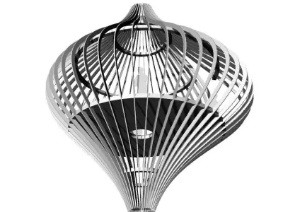 Ribbed Tree House Pavilion 3D model