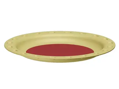 Plastic Dish Plate 3D model