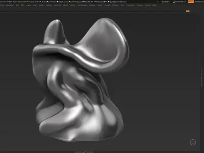 Modern Abstract Decorative sculpture 3d print model 31 3D print model