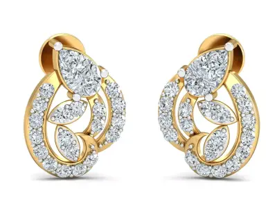 Diamond Earrings  3D print model