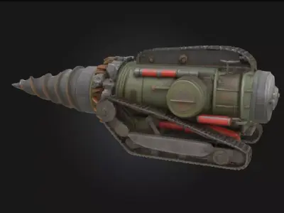 Subterranean Drill Machine  Engineered for the Depths 3D model