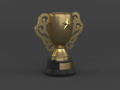  Trophy Cups 3D model