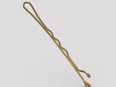 Hairpin Low-poly 3D model