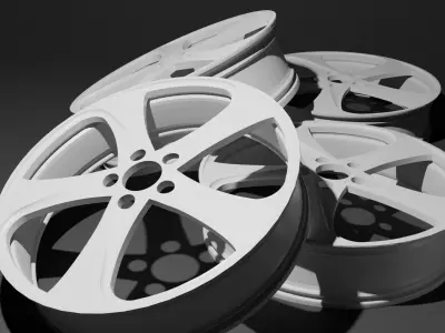 Car wheel rims Rial Catania 3D model