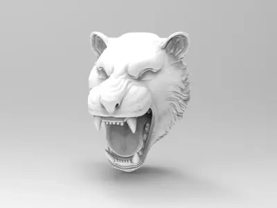 Tiger head 3D model get