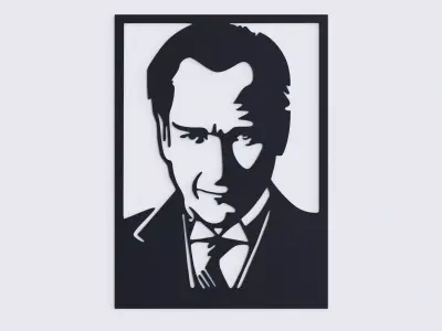 Ataturk Wall Decor 3D model