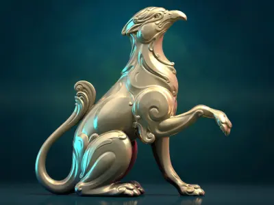 Griffin wing less 3D print model